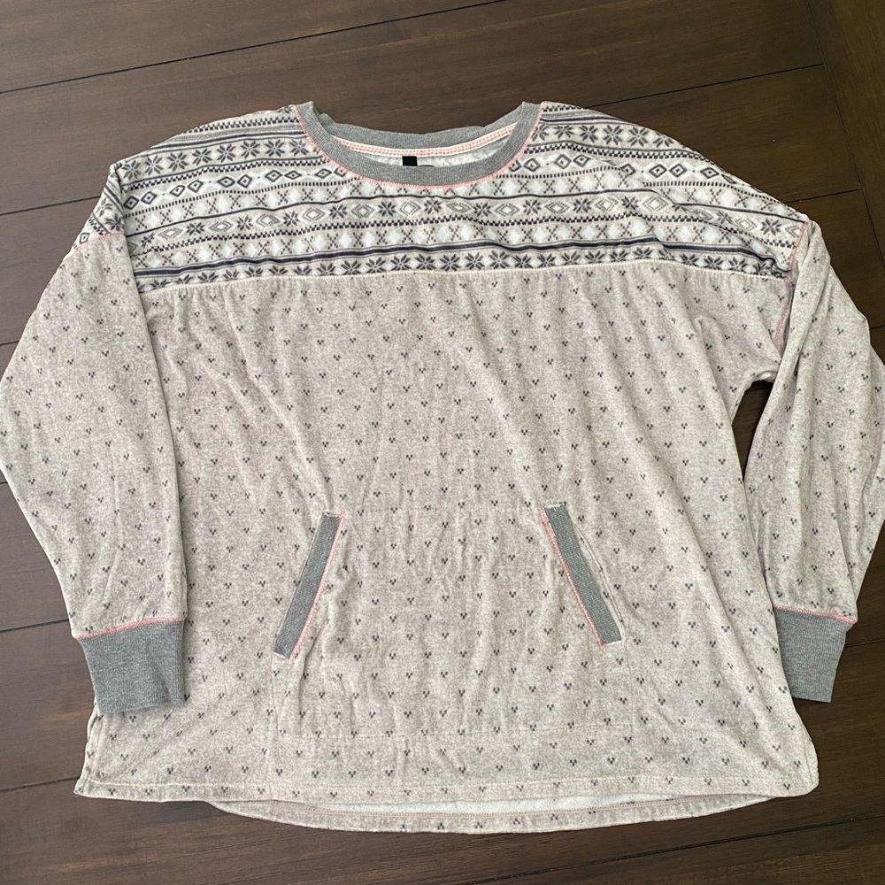Simply Vera Vera Wang Women's Plus Size 2X Crewneck Soft Loungewear Sweatshirt